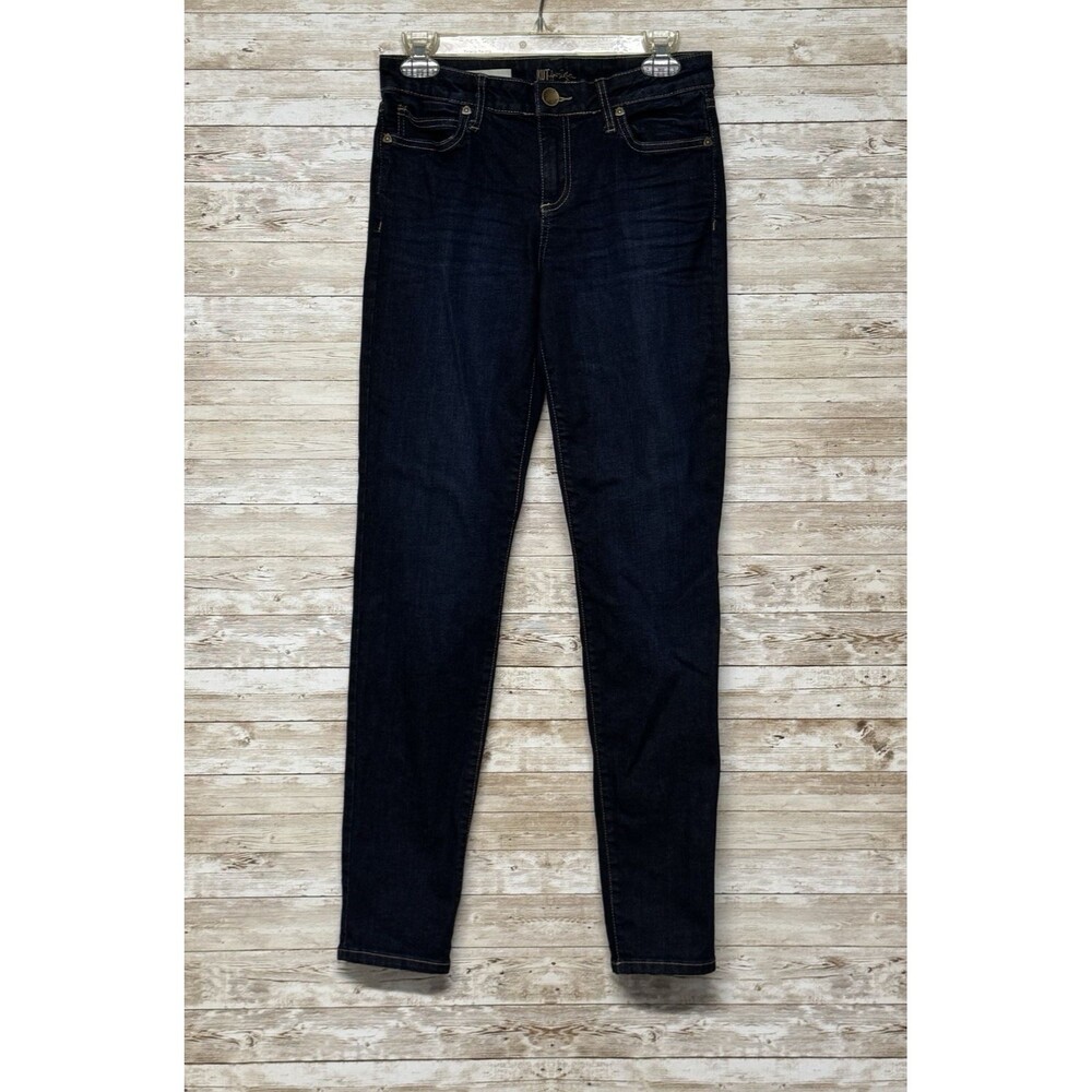 KUT From The Kloth Diana Kurvy Crop Skinny Jeans Womens 6 Blue Denim Mid Rise
